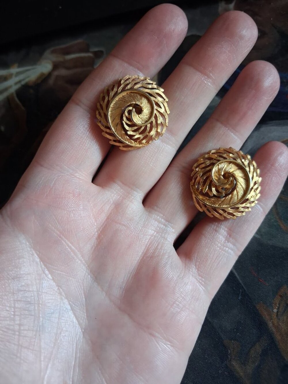 Vintage clip on earrings